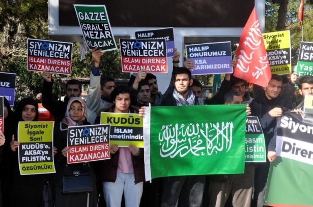 Türkiye 'Kahrolsun İsrail' sloganlarıyla inledi 30
