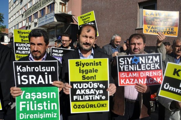 Türkiye 'Kahrolsun İsrail' sloganlarıyla inledi 31