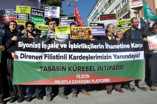 Türkiye 'Kahrolsun İsrail' sloganlarıyla inledi 33