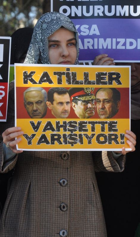 Türkiye 'Kahrolsun İsrail' sloganlarıyla inledi 34
