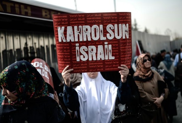 Türkiye 'Kahrolsun İsrail' sloganlarıyla inledi 37