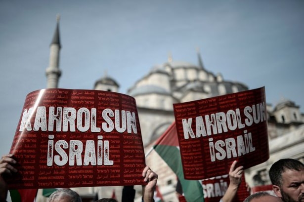 Türkiye 'Kahrolsun İsrail' sloganlarıyla inledi 38