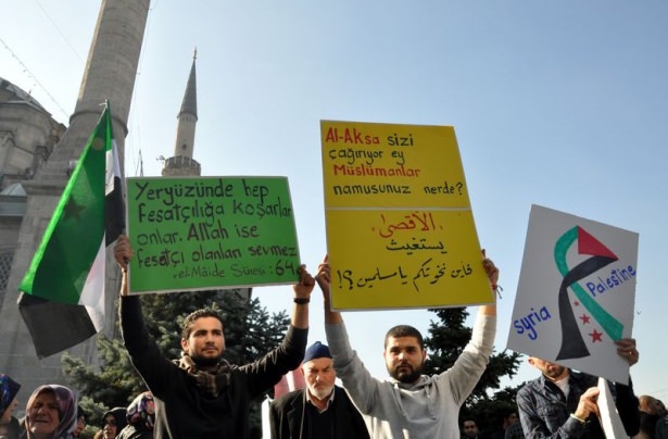 Türkiye 'Kahrolsun İsrail' sloganlarıyla inledi 44