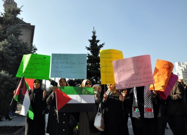 Türkiye 'Kahrolsun İsrail' sloganlarıyla inledi 45