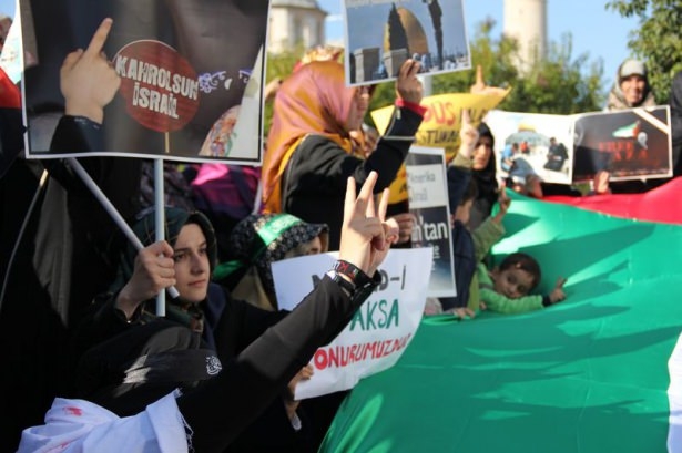 Türkiye 'Kahrolsun İsrail' sloganlarıyla inledi 49