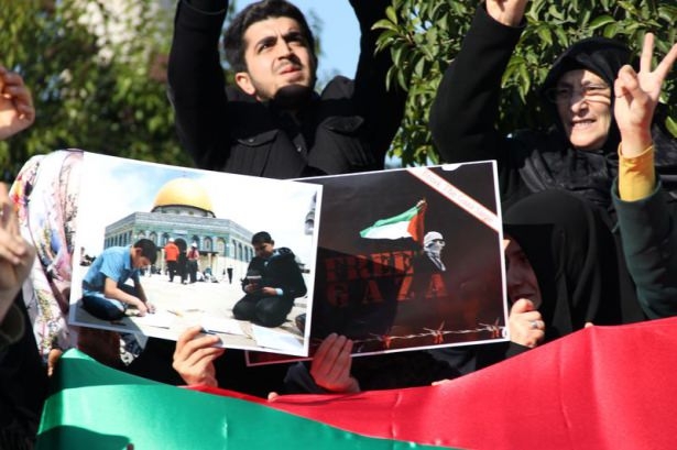 Türkiye 'Kahrolsun İsrail' sloganlarıyla inledi 52