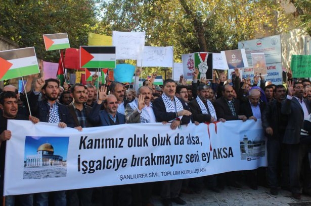 Türkiye 'Kahrolsun İsrail' sloganlarıyla inledi 73