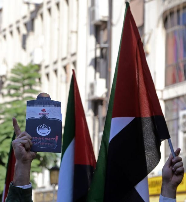 Türkiye 'Kahrolsun İsrail' sloganlarıyla inledi 8