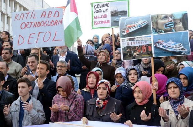 Türkiye 'Kahrolsun İsrail' sloganlarıyla inledi 92