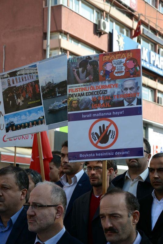 Türkiye 'Kahrolsun İsrail' sloganlarıyla inledi 94