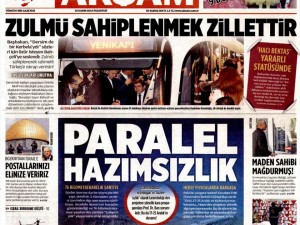 10 Kasım 2014 gazete manşetleri