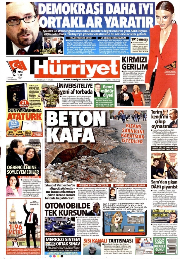 14 Kasım 2014 gazete manşetleri 10