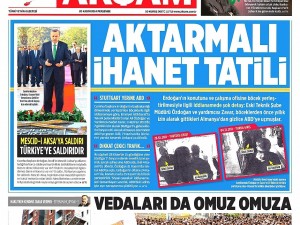 20 Kasım 2014 gazete manşetleri