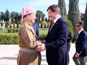 Davutoğlu, Barzani ile bir araya geldi