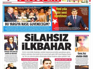 25 Kasım 2014 gazete manşetleri