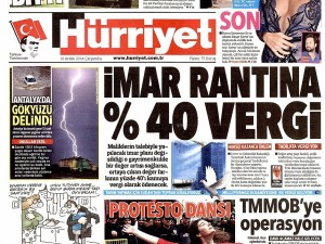 10 Aralık 2014 gazete manşetleri