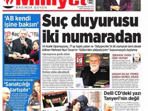 16 Kasım 2014 gazete manşetleri