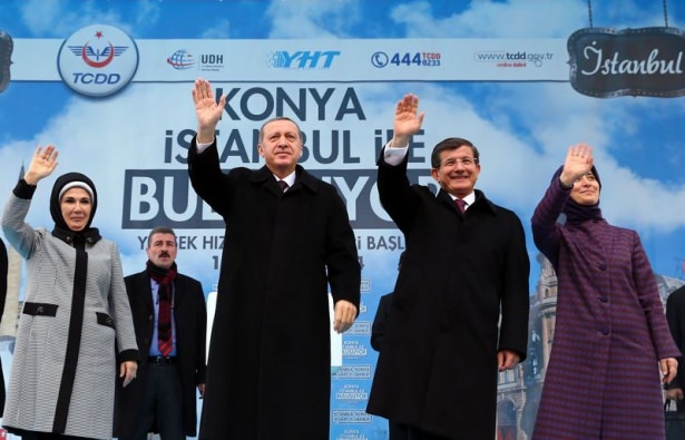 Erdoğan ve Davutoğlu hızlı tren açılış törenine katıldı 1