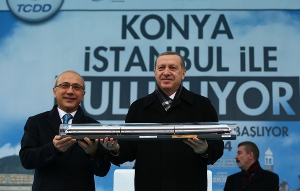Erdoğan ve Davutoğlu hızlı tren açılış törenine katıldı 10