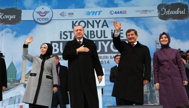 Erdoğan ve Davutoğlu hızlı tren açılış törenine katıldı 2