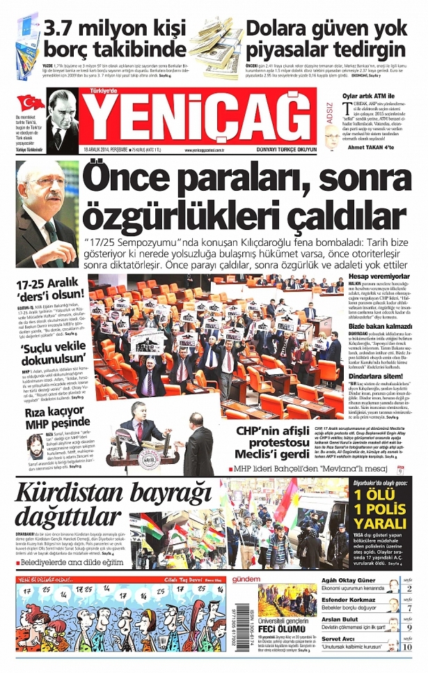 18 Aralık 2014 gazete manşetleri 16