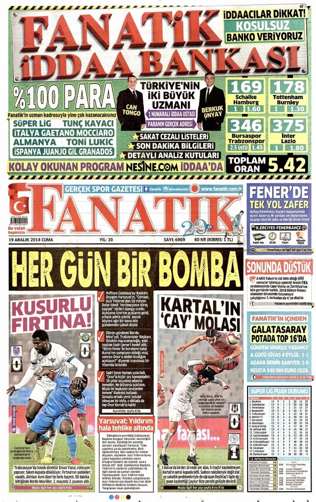 19 Aralık 2014 gazete manşetleri 21