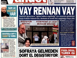 22 Aralık 2014 gazete manşetleri