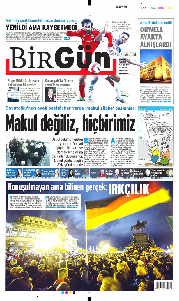 25 Aralık 2014 gazete manşetleri 14