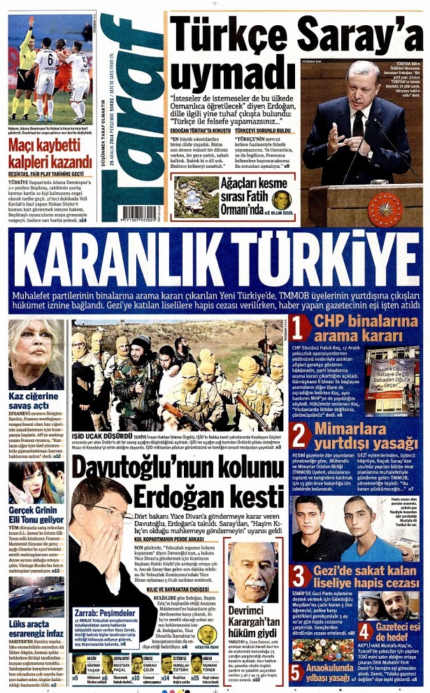 25 Aralık 2014 gazete manşetleri 7