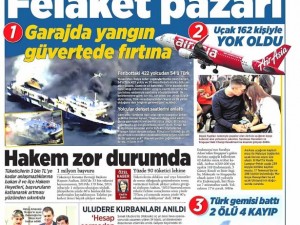 29 Aralık 2014 gazete manşetleri