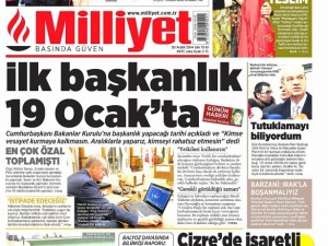 30 Aralık 2014 gazete manşetleri