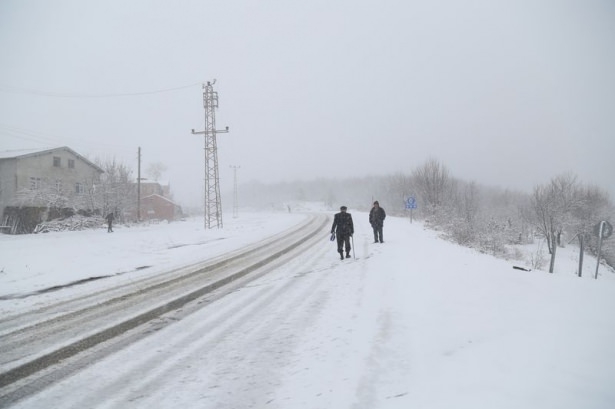 Türkiye'de hayran bırakan kar manzaraları 51