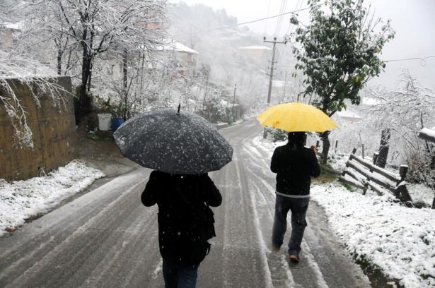 Türkiye'de hayran bırakan kar manzaraları 84