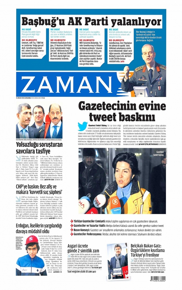 31 Aralık 2014 gazete manşetleri 5