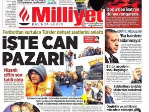 1 Ocak 2015 gazete manşetleri