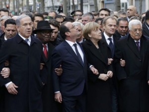 Dünya liderleri teröre karşı yürüdü