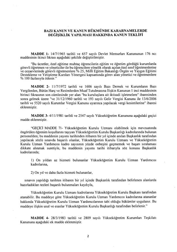 Yeni 'torba kanun teklifi' TBMM'ye sunuldu 2