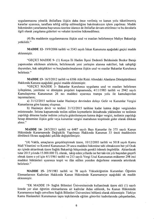 Yeni 'torba kanun teklifi' TBMM'ye sunuldu 6