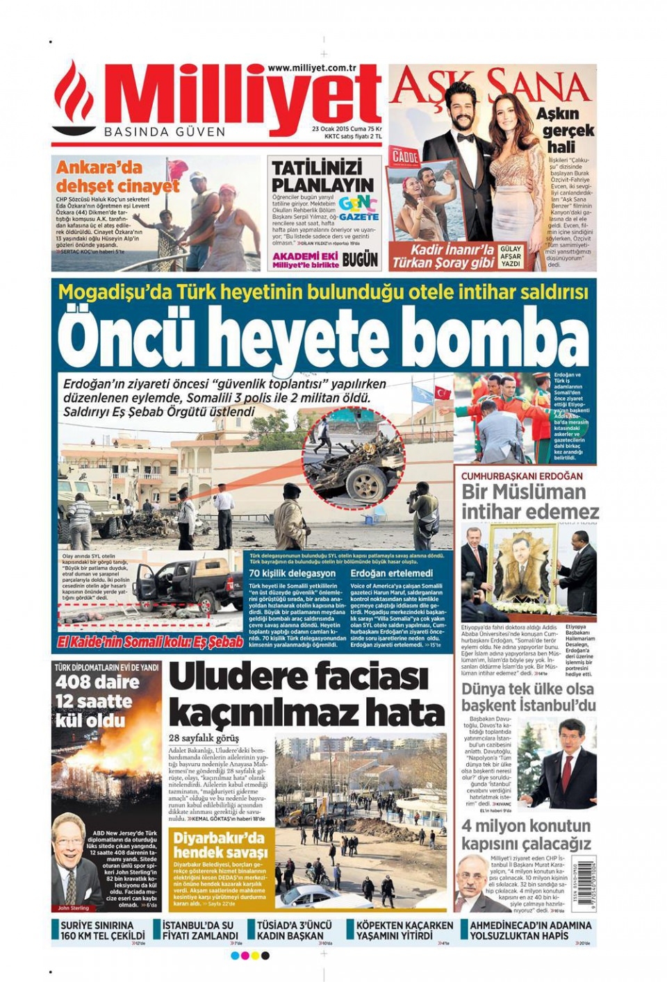 23 Ocak 2015 5 gazete manşetleri 10