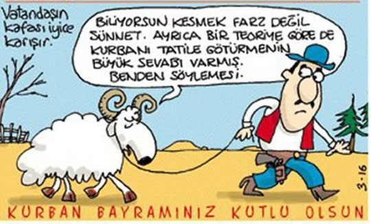 Kurbanlık karikatürler tam şenlik! 15