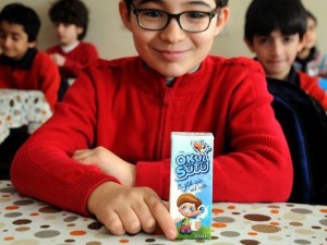 İlk ders 'Okul sütüyle' başladı