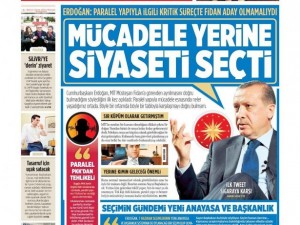 10 Şubat 2015 gazete manşetleri