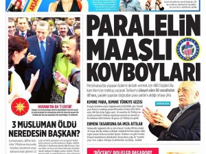 13 Şubat 2015 gazete manşetleri