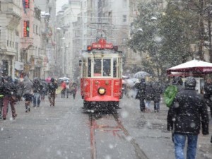 Beyaz İstanbul'dan manzaralar