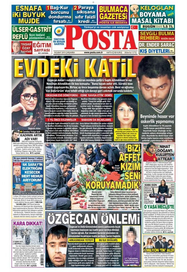 18 Şubat 2015 gazete manşetleri 10