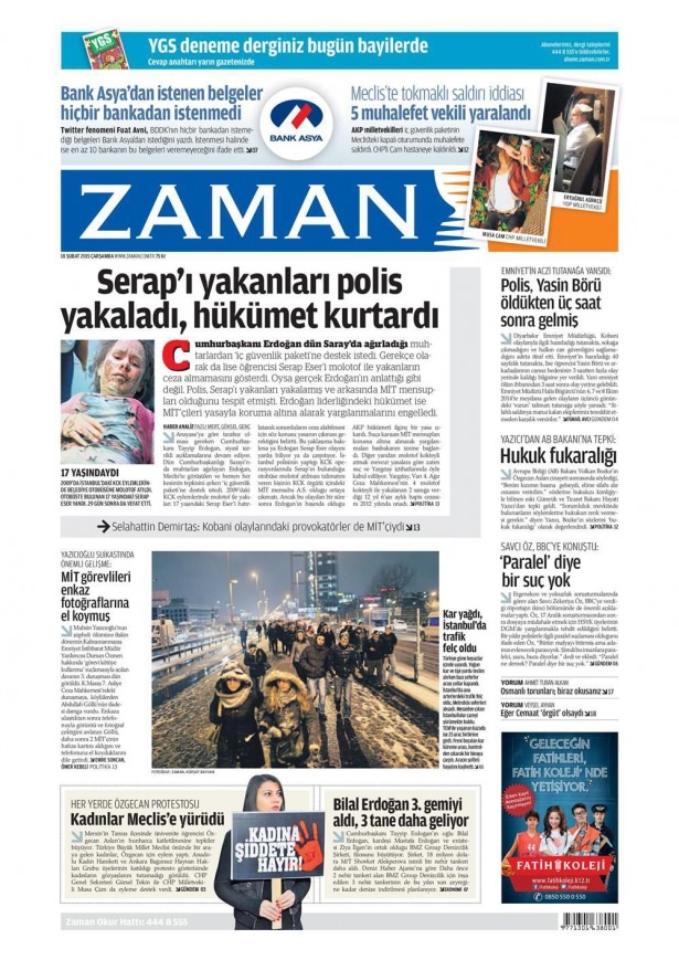 18 Şubat 2015 gazete manşetleri 23