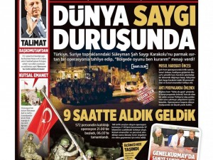 23 Şubat 2014 gazete manşetleri