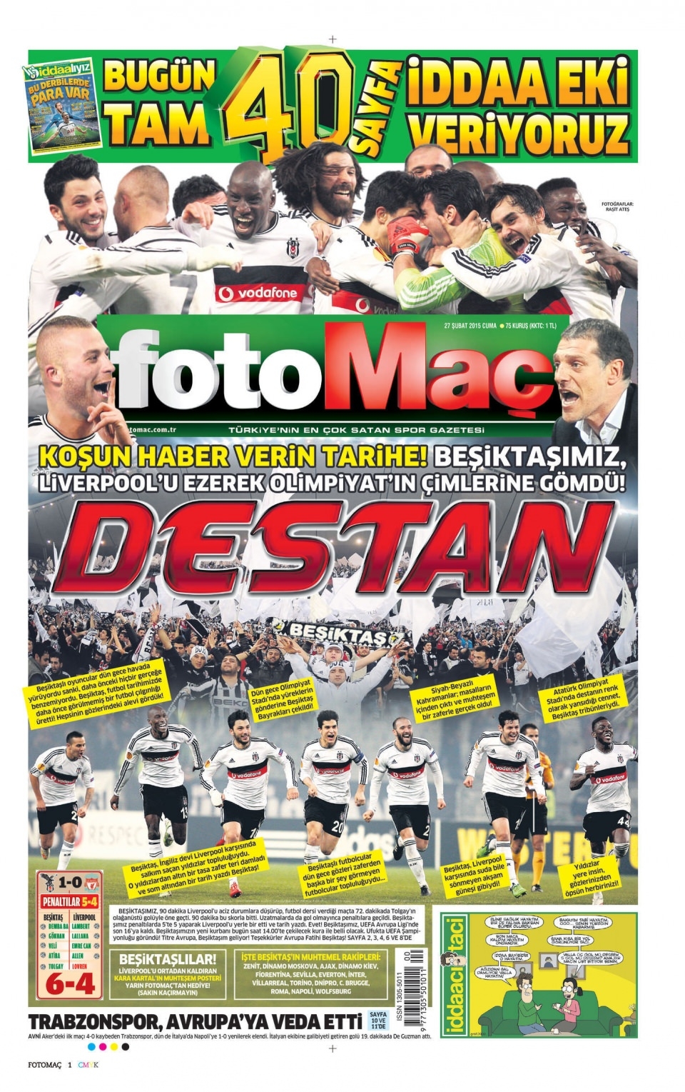 27 Şubat 2015 gazete manşetleri 28