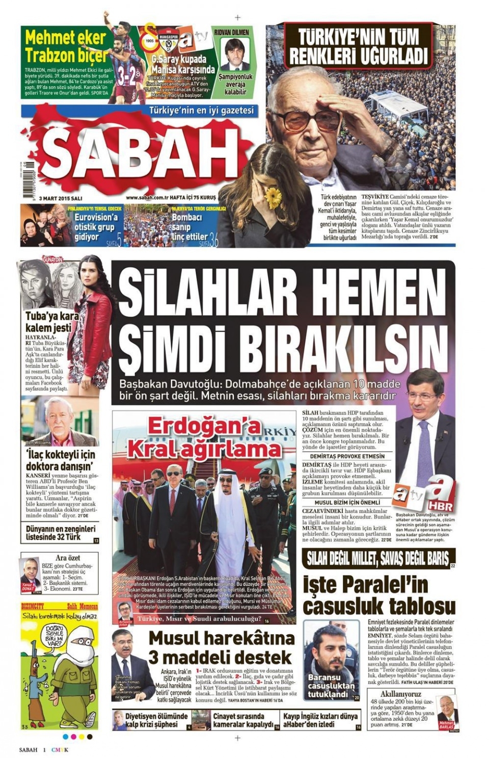 3 Mart 2015 gazete manşetleri 11
