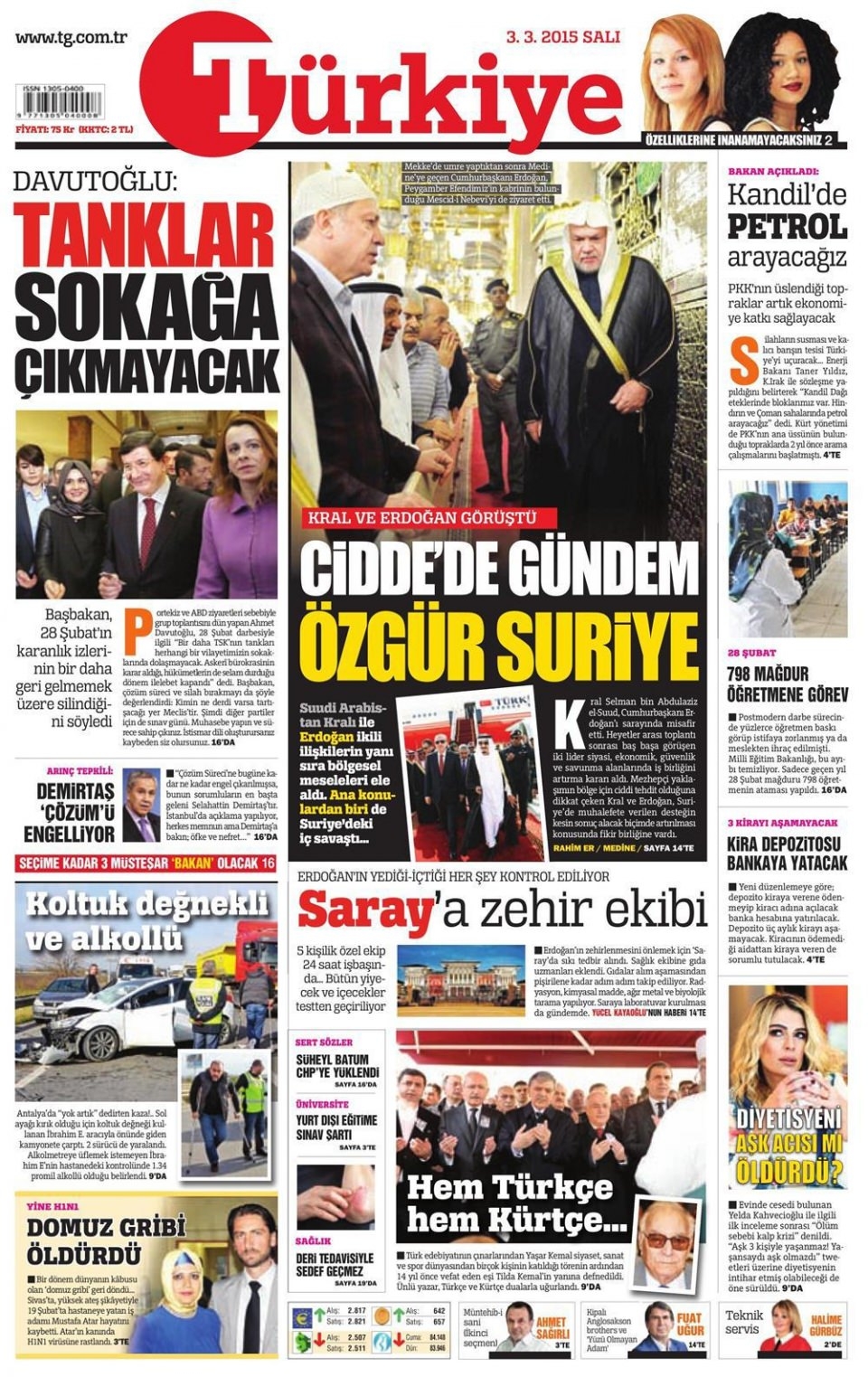 3 Mart 2015 gazete manşetleri 16